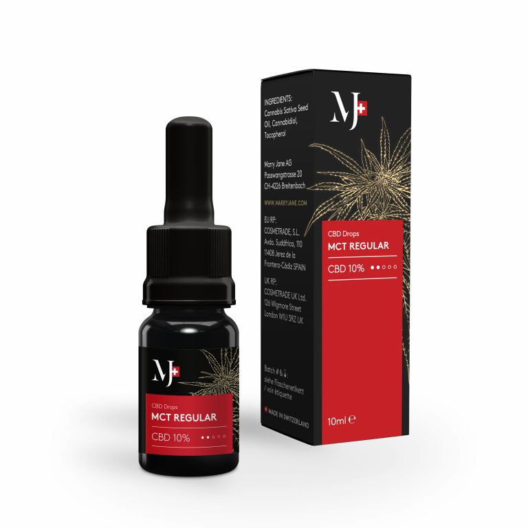 MJ CBD Drops MCT Regular 10%