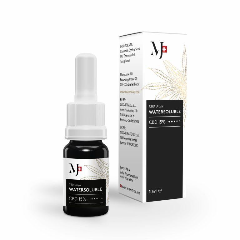 MJ CBD Drops WS Light 15%
