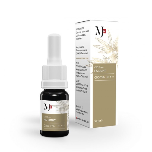 [MJHSLIG15] MJ CBD Drops HS Light 15%